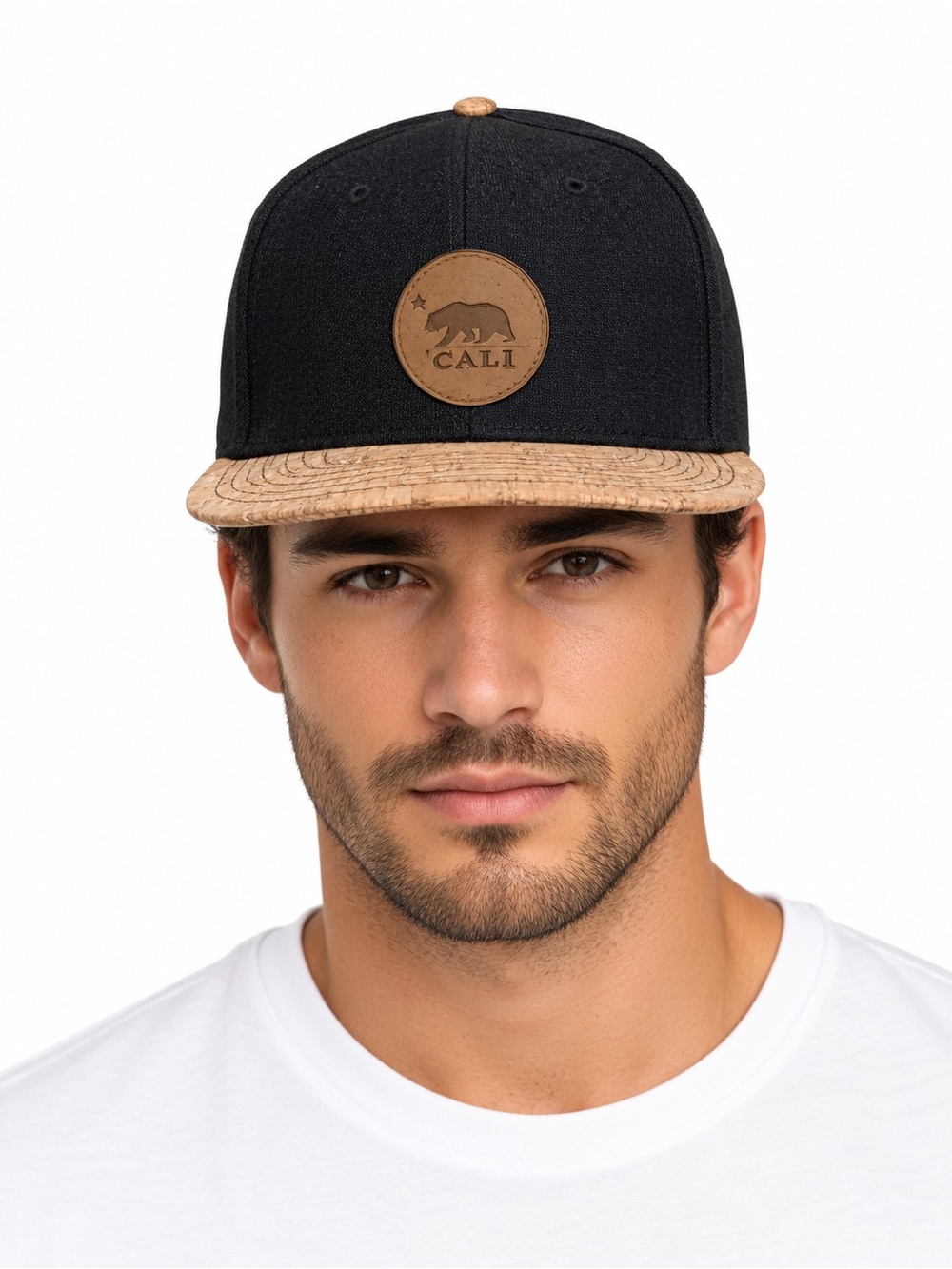 California Republic OTTO Snapback Cork Bill Hat With Cali Bear Logo